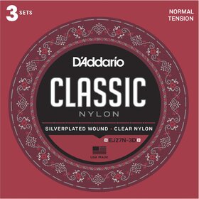 D'Addario EJ27N 3 Sets Classical Guitar Strings Normal Tension