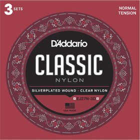 D'Addario EJ27N Classical Guitar Strings Normal Tension 3 Pack