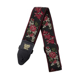 Ernie Ball E4142 Red Rose Jacquard Guitar Strap