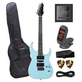Artist AG45 Sonic Blue Electric Guitar Plus Accessories
