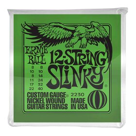 Ernie Ball 2230 8-40 Slinky 12-string Nickel Electric Guitar Strings 