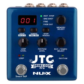Nux JTCPRO Drum & Loop PRO Dual Switch Looper Pedal