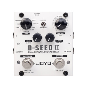 Joyo D-Seed II Dual Channel Digital Delay Guitar Effects Pedal