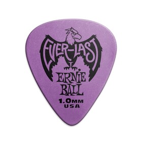 Ernie Ball E9193 Purple Everlast Delrin Picks 1.0mm 12 pack