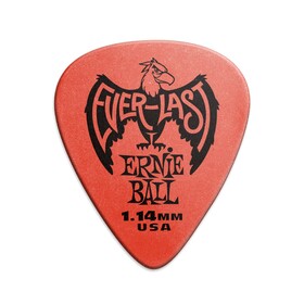 Ernie Ball 9194 Red Everlast Delrin Picks 1.14mm 12 pack