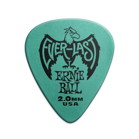 Ernie Ball E9196 TealEverlast Delrin Picks 2.0mm 12 pack