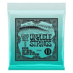Ernie Ball 2326 Black Nylon Ukelele Strings - Ball End
