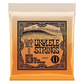 Ernie Ball 2329 Clear Nylon Ukelele Strings - Ball End