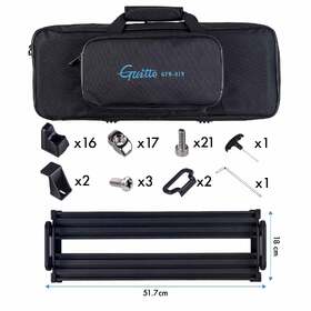 Guitto GPB01 Pedalboard with GPB01B Carry Bag