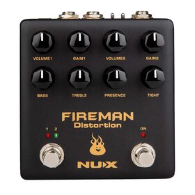 Nux NDS5  Fireman Dual Channel Distortion Guitar Effects Pedal