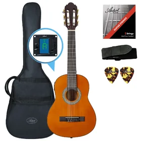 Artist CL14AM 1/4 Size Classical Guitar Pack Nylon String - Amber