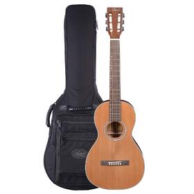 Artist OS60EQ O Sized Parlour Acoustic Electric Guitar with Solid Top + HG Bag