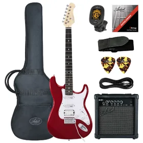 Artist AS1 Candy Apple Red Electric Guitar w/ Accessories & Amp