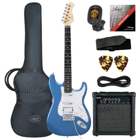 Artist AS1 Metallic Blue Electric Guitar w/ Accessories & Amp