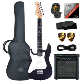 Artist AS34L Black Left Handed 3/4 Electric Guitar & Amp