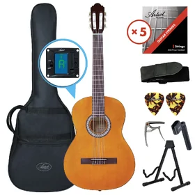 Artist CL44AM Full Size Classical Guitar Ultimate Pack - Amber