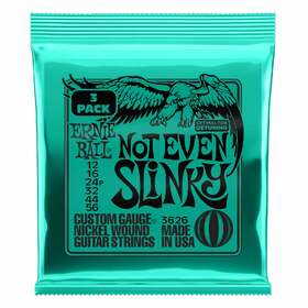 Ernie Ball 3626 12-56 Not Even Slinky Electric Guitar Strings 3 Pack