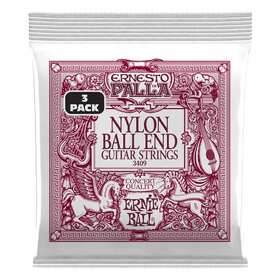 Ernie Ball 3409 Ernesto Palla Nylon Classical Black & Gold Ball End 3 Pack