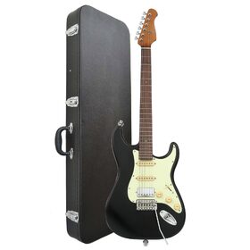 Artist AS72 Black Electric Guitar w/ Hand-Made Pickups w/ Black Case