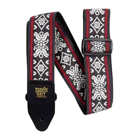 Ernie Ball 4669 Blackjack Red Jacquard Guitar Strap