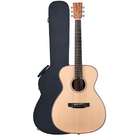 Artist DELTA3EQ Handbuilt OM Size Acoustic Electric Guitar & Hard Case