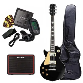 Artist AP1L Black Left Handed Electric Guitar w/ Accessories & Nux MightyLite BT