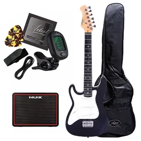 Artist MiniG Left Handed 3/4 Size Electric Guitar w/Accessories & Nux MightyLite
