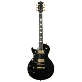 Artist AP97BB Left-Handed Black Electric Guitar w/ Bullbucker Pickups