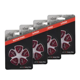 Artist ACP120 Red Celluloid Guitar Picks 1.2mm 80 Pack