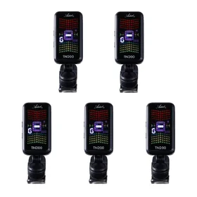 Artist TN200 Clip On 360° Chromatic Guitar Tuner w/ Colour LCD - 5 Pack