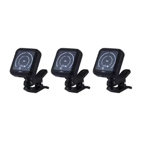 Artist TN3USB Rechargeable Clip On 360° Chromatic Guitar Tuner - 3 Pack