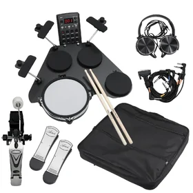 Artist CPD1000 8-Piece Compact Electronic Drumkit & Kick Pad/Pedal