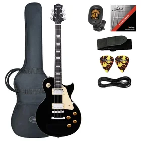 Artist VG10 Black Electric Guitar & Accessories