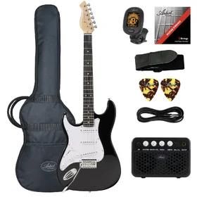 Artist ASP Left Handed Black Electric Guitar w/ Accessories & Amp