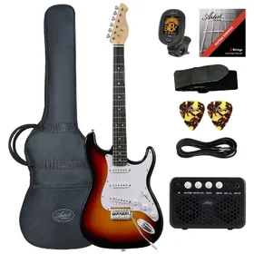 Artist ASP Vintage Sunburst Electric Guitar w/ Accessories & Amp