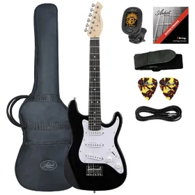 Artist AS34 Black 3/4 Size Electric Guitar & Accessories