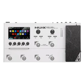 NUX MG50Li White Guitar Guitar Modeller & Profiler Multi-Effects Pedal w/ NAM Support