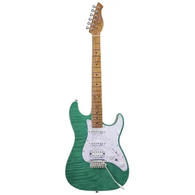 Artist AS30 Green Flame Electric Guitar w/ HSS Pickups