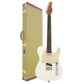 Artist AT53 White Electric Guitar & Tweed Case