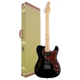 Artist AT69 Black Electric Guitar w/ Howler Pickups & Tweed Case