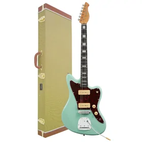 Artist GM1 Vintage Green Electric Guitar w/Vibrato & Tweed Case