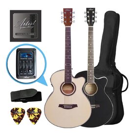 Artist LSPSCEQ Beginner Acoustic Electric Guitar Pack - Small Body