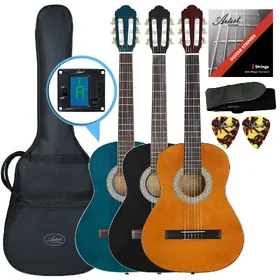Artist CL34 - 3/4 Size Classical Nylon String Guitar Pack