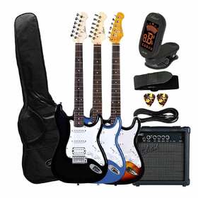 Artist AS1 Electric Guitar w/ HSS Pickups, Accessories & Amp