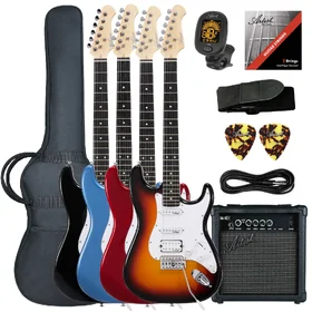 Artist AS1 Electric Guitar w/ HSS Pickups, Accessories & Amp