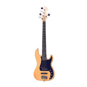 Artist Vintage-Hybrid Natural 5 String Active/Passive Bass Guitar