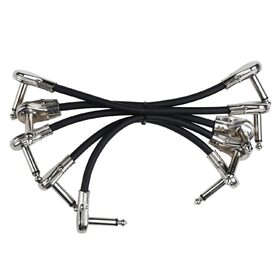 Artist PL5 Guitar Patch Cable 15cm Right Angle Jack to Jack - 5 Pack