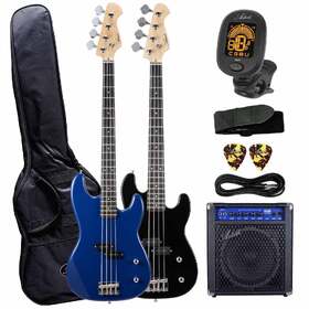 Artist PB2 Electric Bass Guitar Plus Accessories with 30 Watt Amp