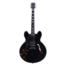 Artist BCHY58L Black Left Handed Semi-Hollow Electric Guitar