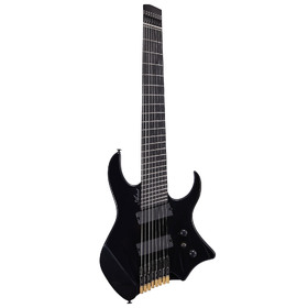 Artist AG78V2BK Black Headless Multiscale 8-string Electric Guitar